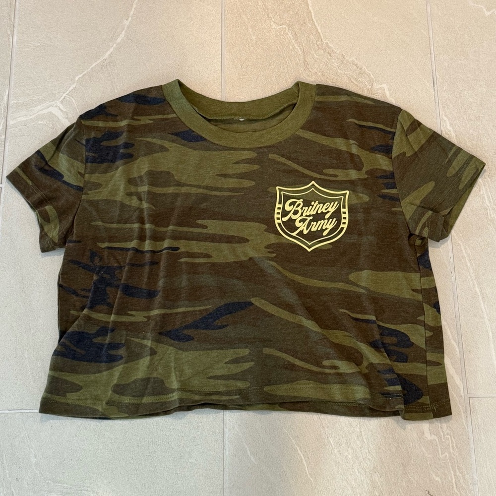 Britney Army Cropped Shirt